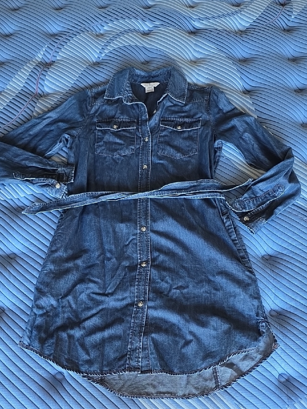 French Cnnection Denim Look Dress Size US 2 or Xxs